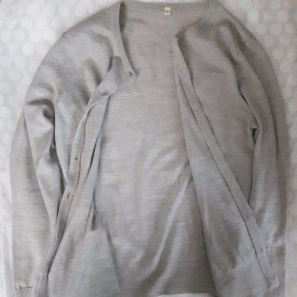 New mujii grey fitted knit cardigan - Picture 5 of 7
